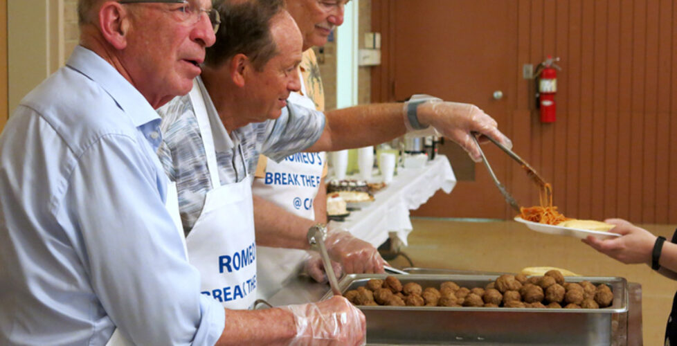 Romeo pasta fundraiser 2017 alan larry steve