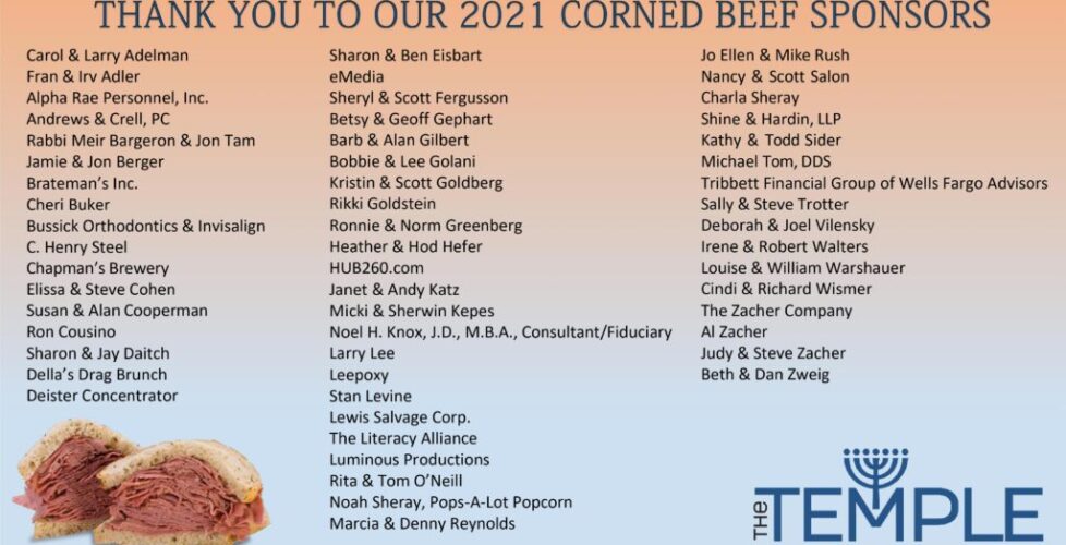 Sponsor List Corned Beef 2021 Final Updated