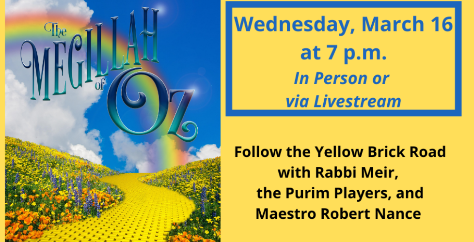 Join Us Purim on Wednesday, March 16 at 7 p.m. (2)