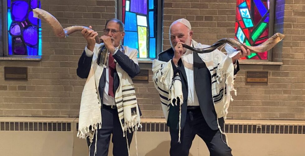 Norm Greenberg and Don Zelman shofar 2021 cropped