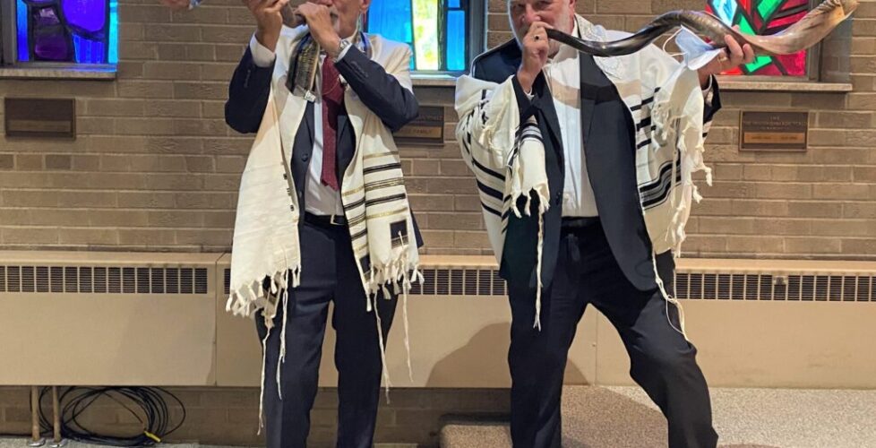 Norm Greenberg and Don Zelman shofar 2021 cropped tight