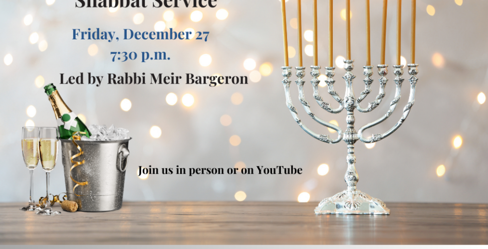 Hanukkah & Champagne Shabbat Service