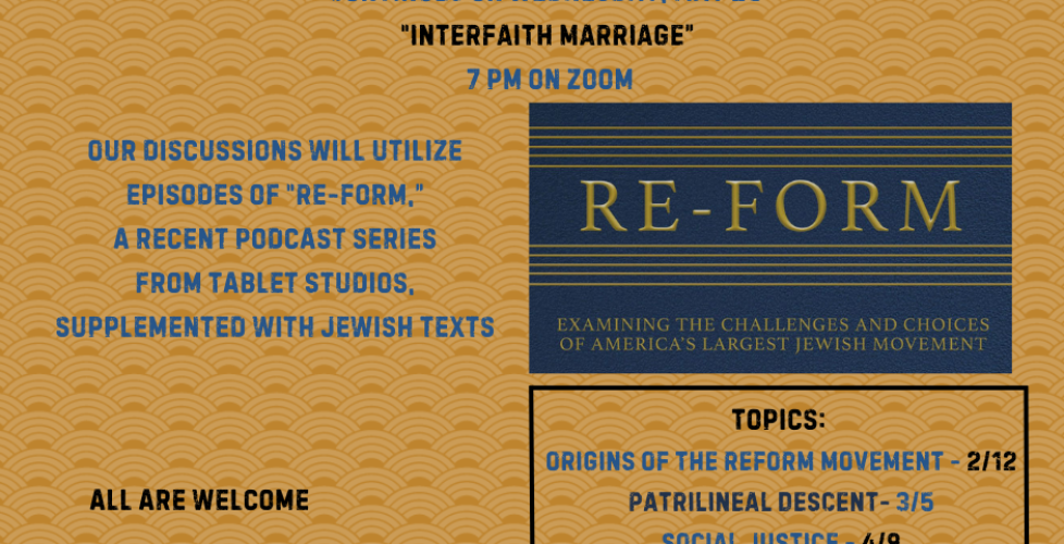 Reform Movement May 28