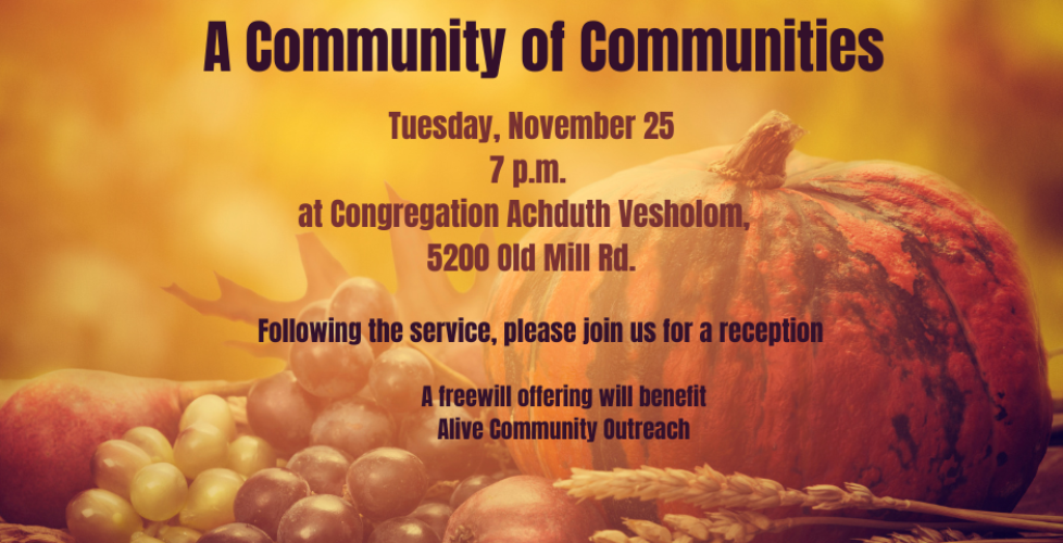 Interfaith Thanksgiving Service