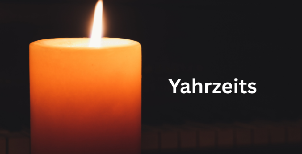 Yahrzeits header